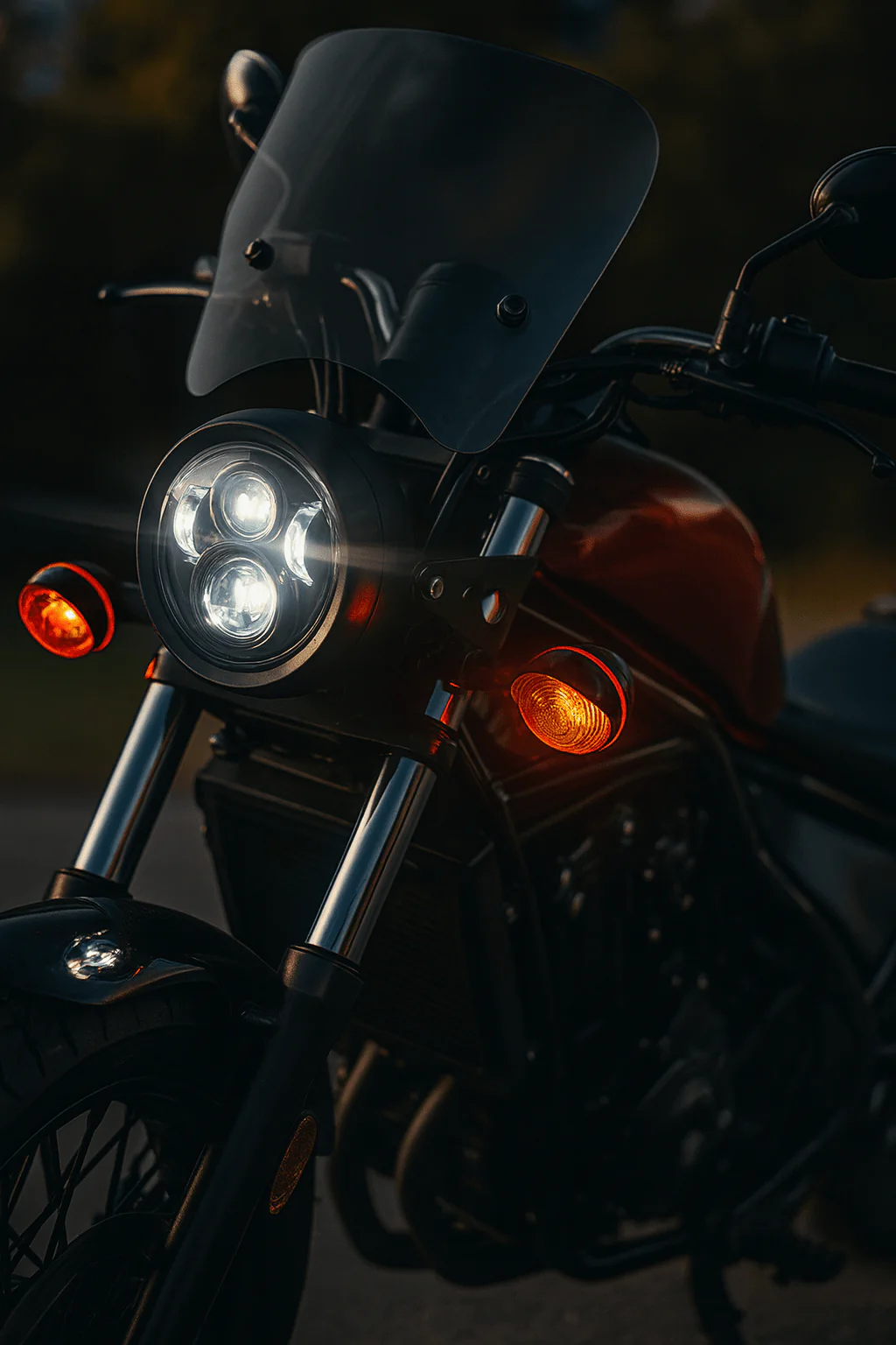 Eagle Lights LED Headlight and Mounting Kit for Honda Shadow Spirit / Rebel - Image 3