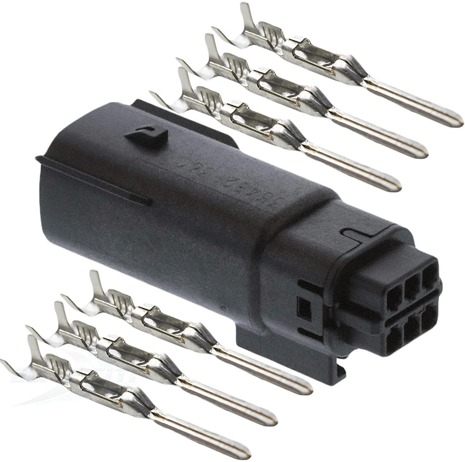 Molex MX150 BLACK 6 Pin Wire Sealed Connector Set Male and Female with Pins for Harley and Jeep - Image 4