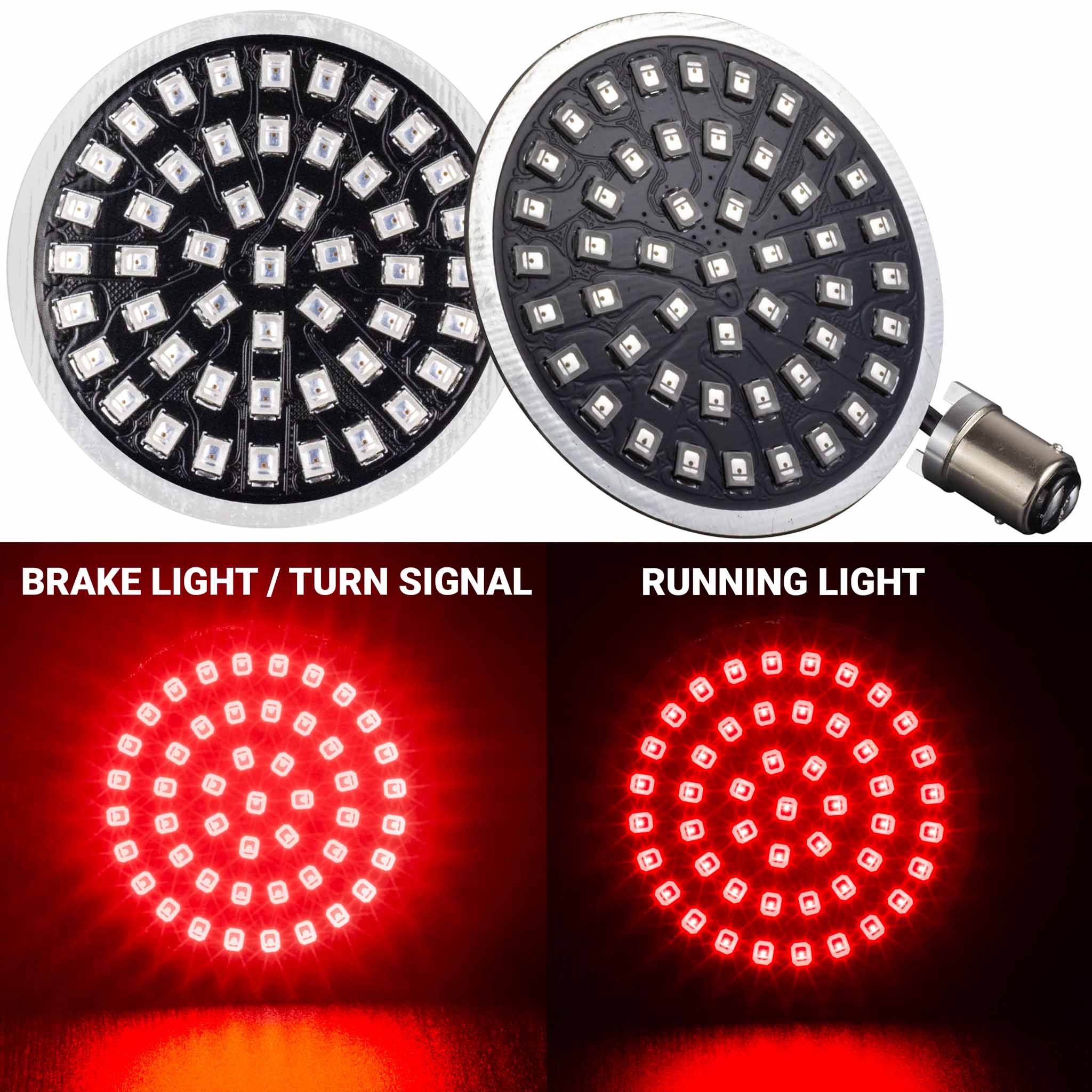 Eagle Lights Midnight Edition Rear LED Turn Signals, Running Lights and Strobing Brake Lights for Harley-Davidson® Motorcycle - Image 6